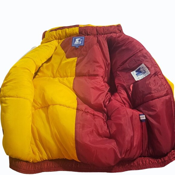 Mens 90's Vintage Florida State University Seminoles Starter Puffer Jacket Small - Picture 9 of 16